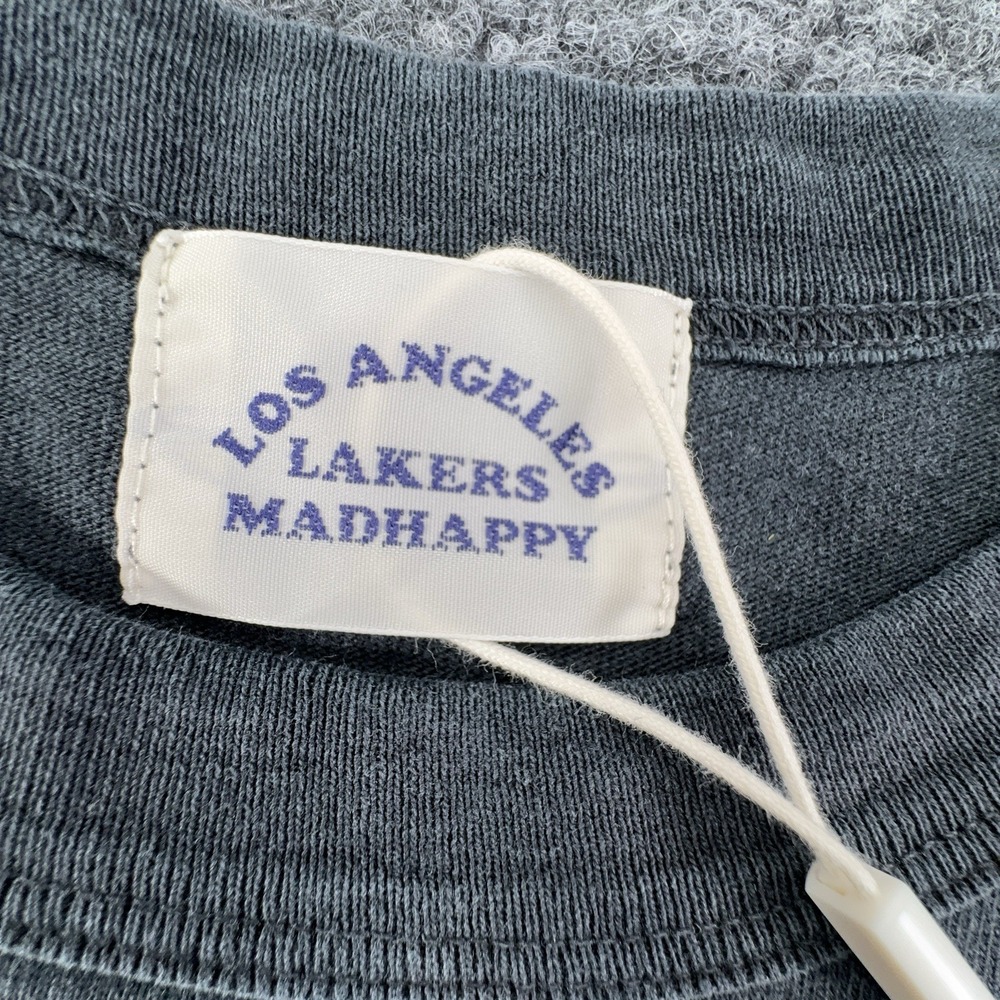 Madhappy x NBA Los Angeles Lakers Thick T Shirt Black Felt Letters NWT - Picture 6 of 13